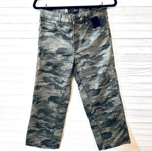 KUT from the Kloth | Charlotte | Camo Culottes Cropped Straight Leg Denim
